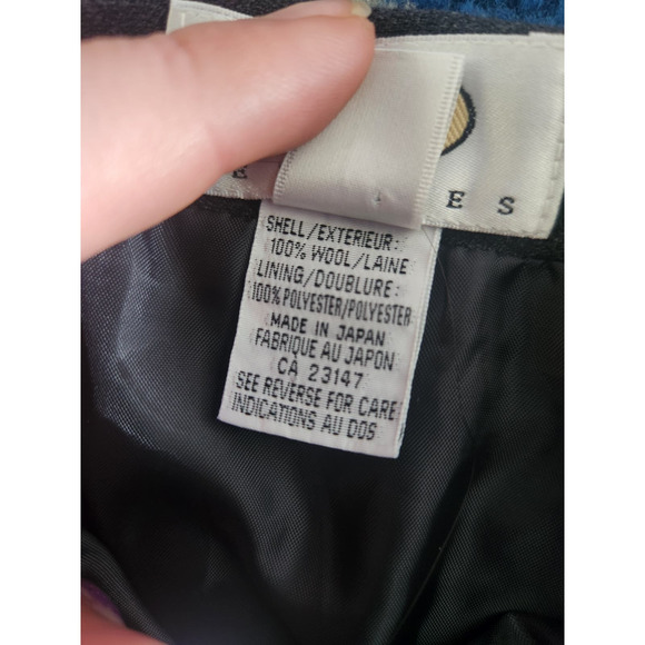 Y2k Talbots Buckle Wool Skirt Women's Size 4 Petite - Picture 3 of 12